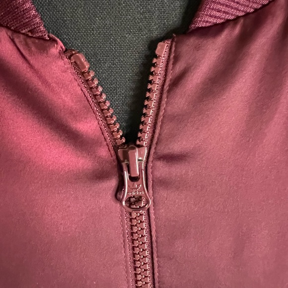 ADIDAS maroon/pink varsity jacket - Picture 8 of 9